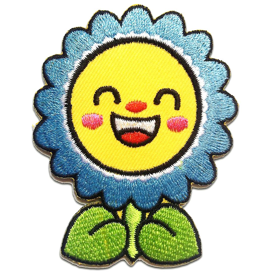 Patch / Thermocollant - Fleur - Plusieurs Couleurs Sélectionnables - 6 x 7.4 cm - Patch