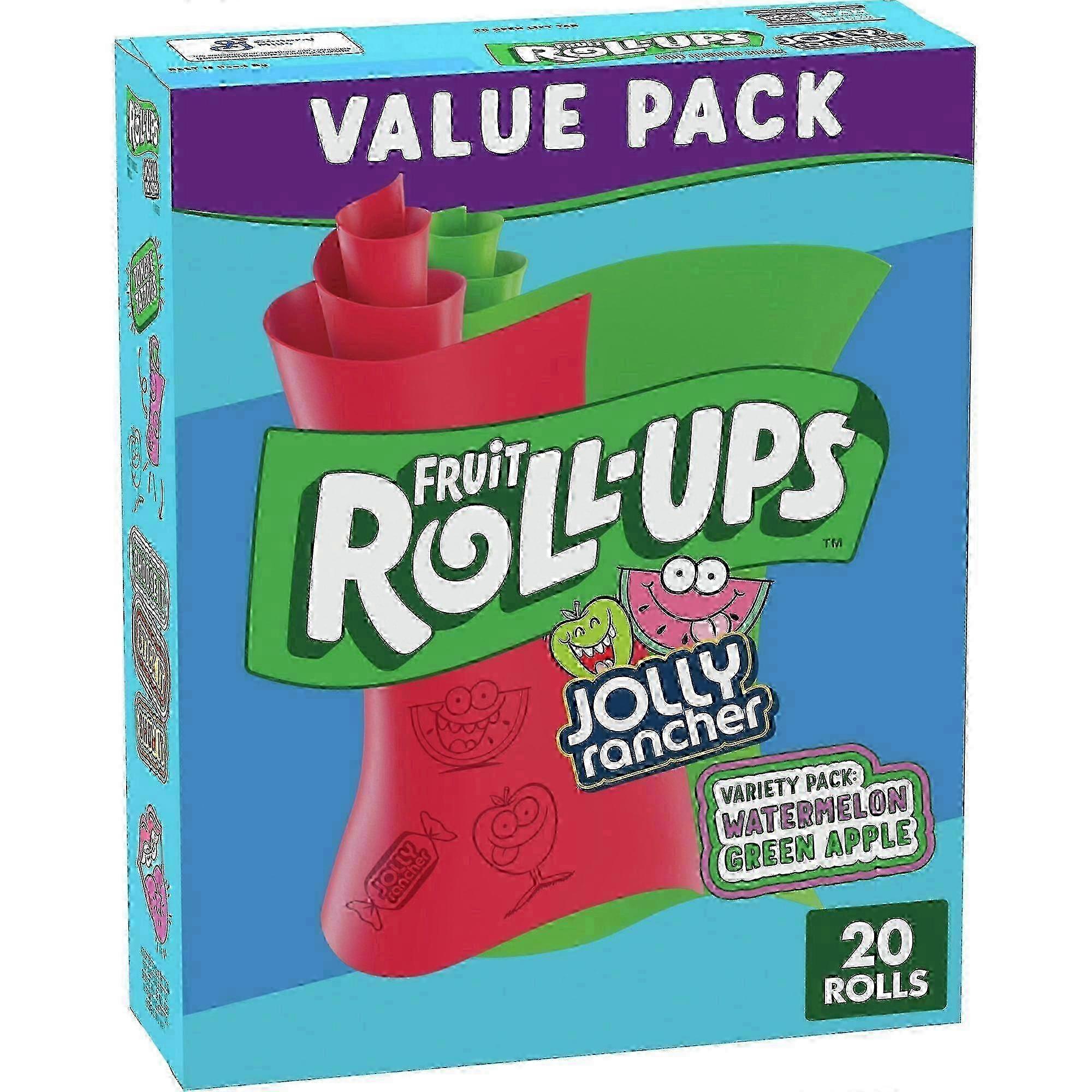 Fruit Roll-ups Fruit Snacks Value Pack, Jolly Rancher, 20 Ea