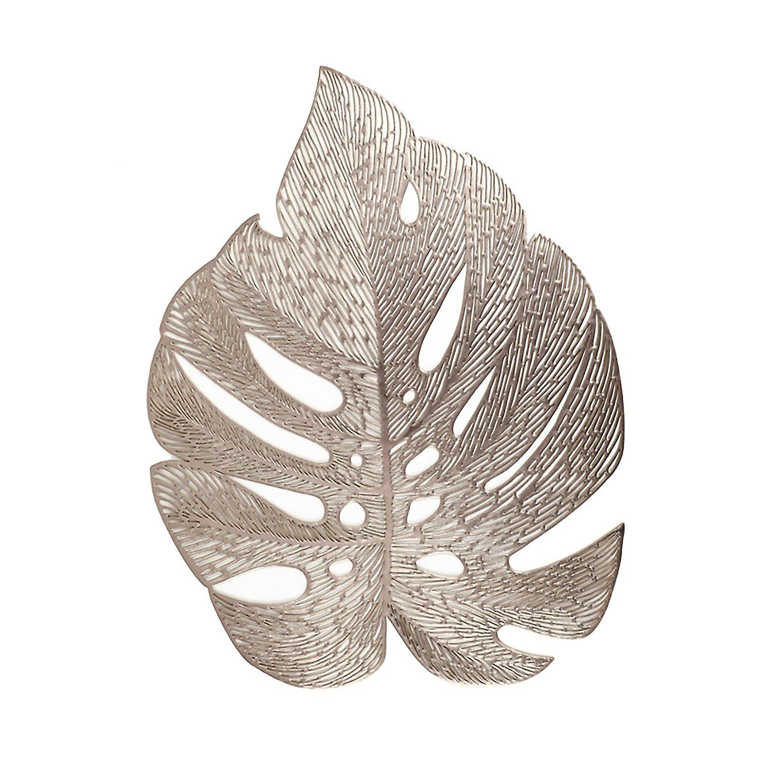 ZHOUBA Table Mat Nordic Hollowed-Out Simulation Turtle Back Leaf Placemats for Dining Table