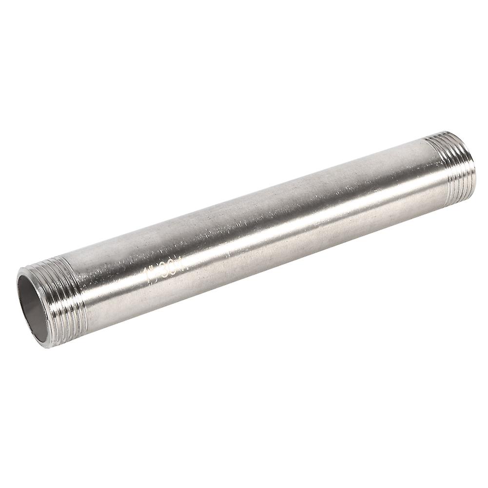 Pipe Fitting,1pc Stainless Steel SS304 Male x Male Threaded Pipe Fitting 200mm BSP 1/4" 1/2" 3/4" 1"(DN25*200mm=1)