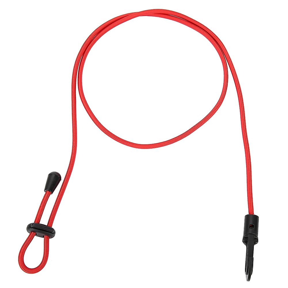 Portable Outdoor Nylon Elastic Paddle Leash for Canoe Kayak Fishing Rod (Red)