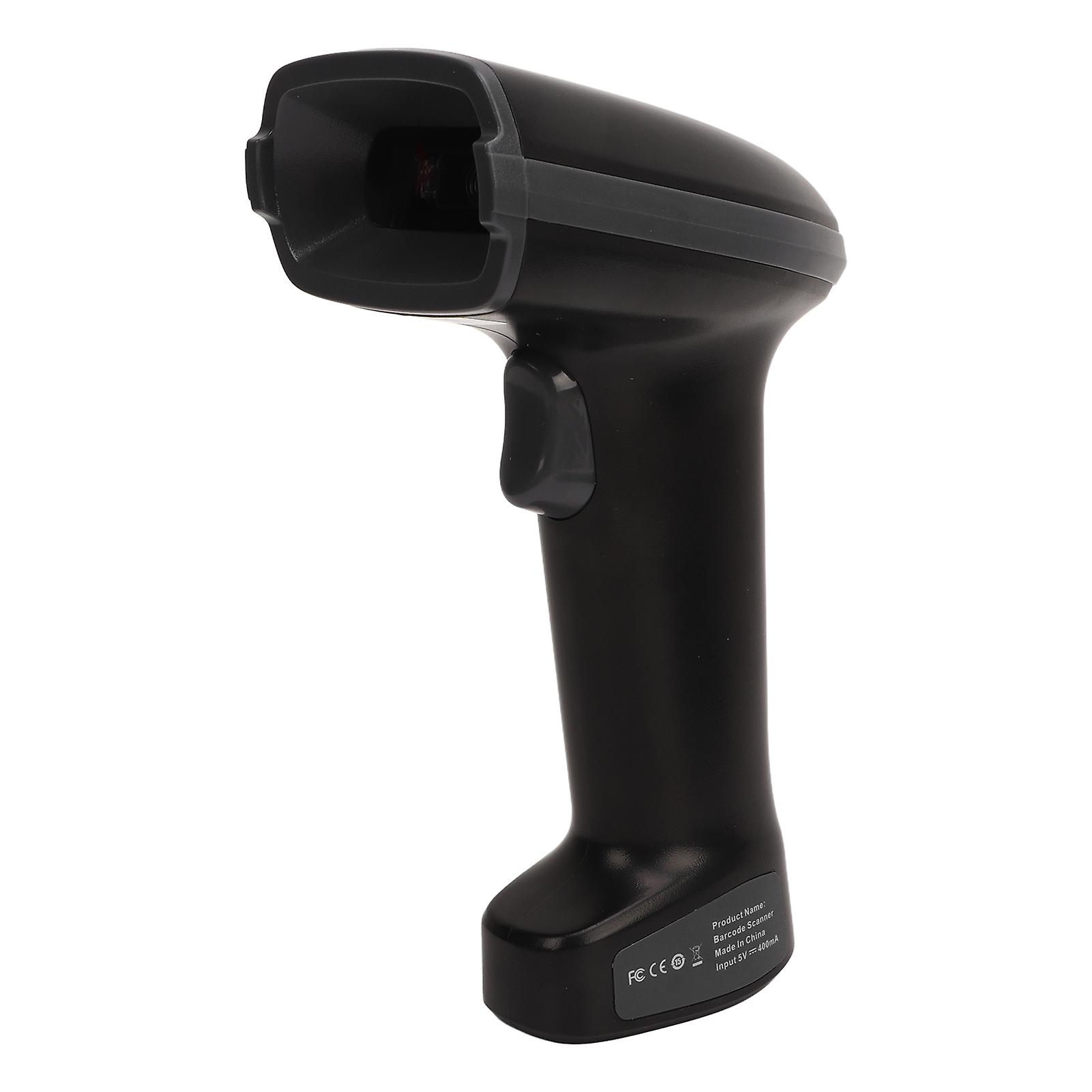 Wireless Barcode Scanner with Base 2.4G Bluetooth Barcode Reader QR Code Scanning Gun Built in Battery