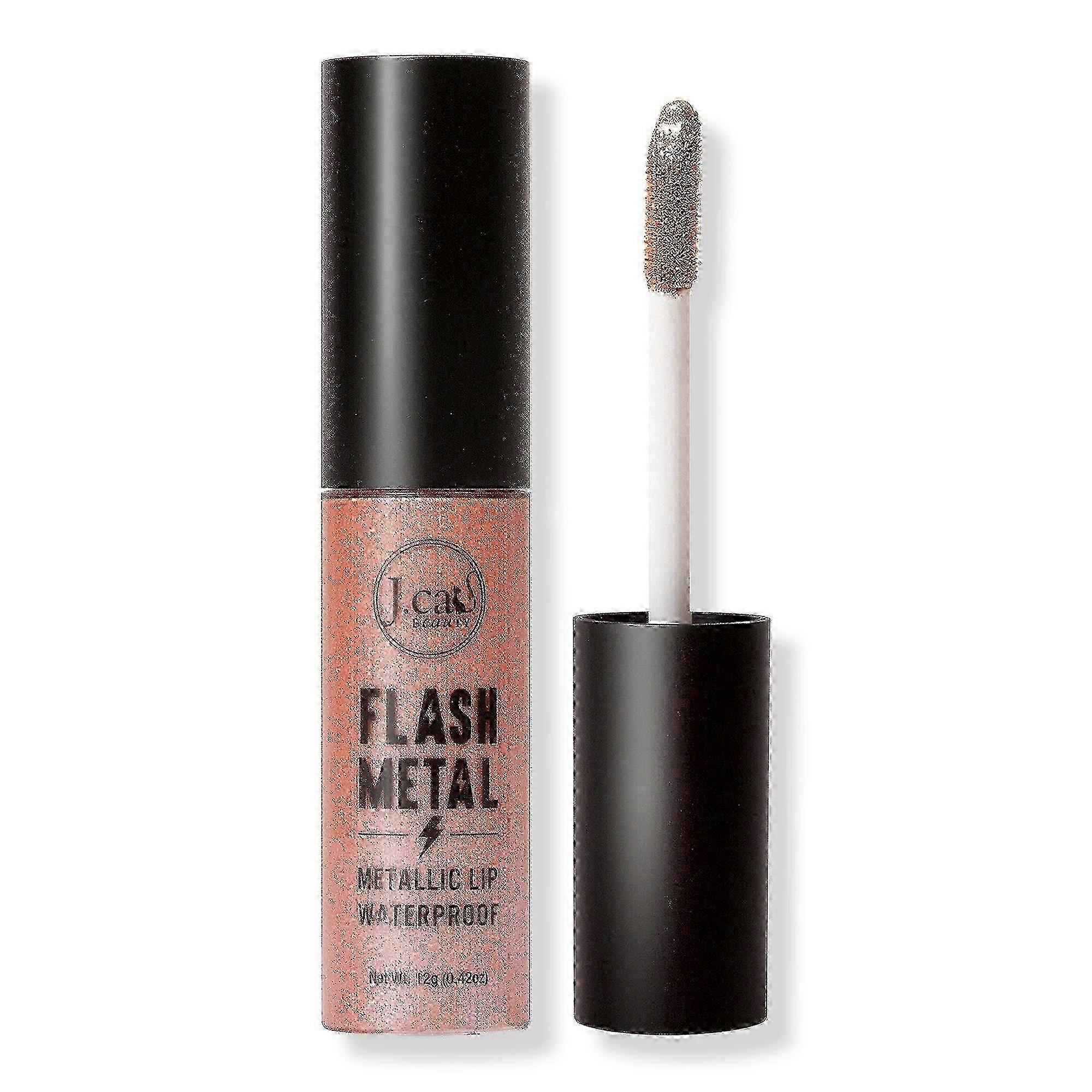 J.cat Beauty Flash Metal Metallic Matte Lip, Magic Thunderbolt, 0.42 Oz