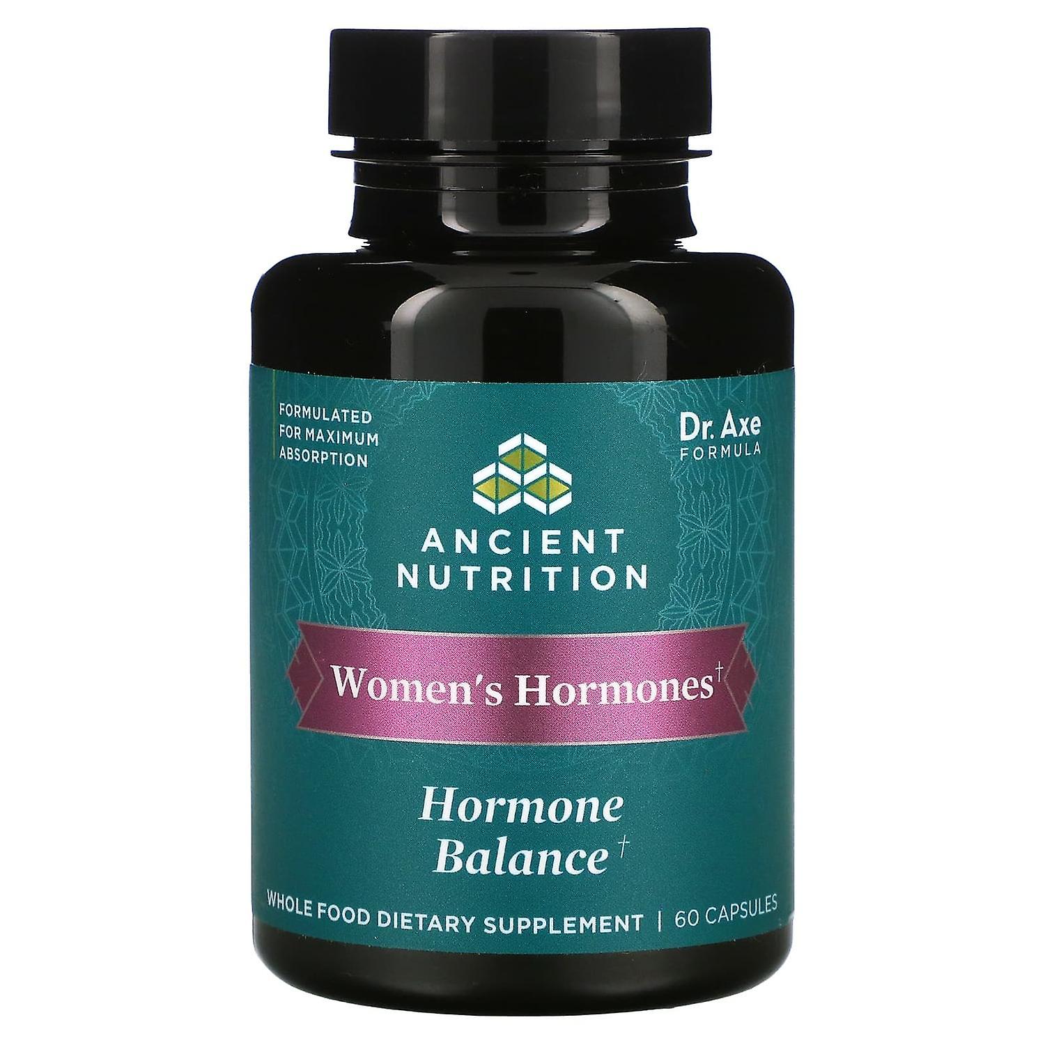 Dr. Axe / Ancient Nutrition, Women's Hormones, Hormone Balance, 60 Capsules