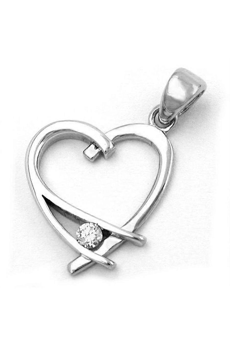 Pendant Heart Cubic Zirkonia Silver 925 - Gl90404