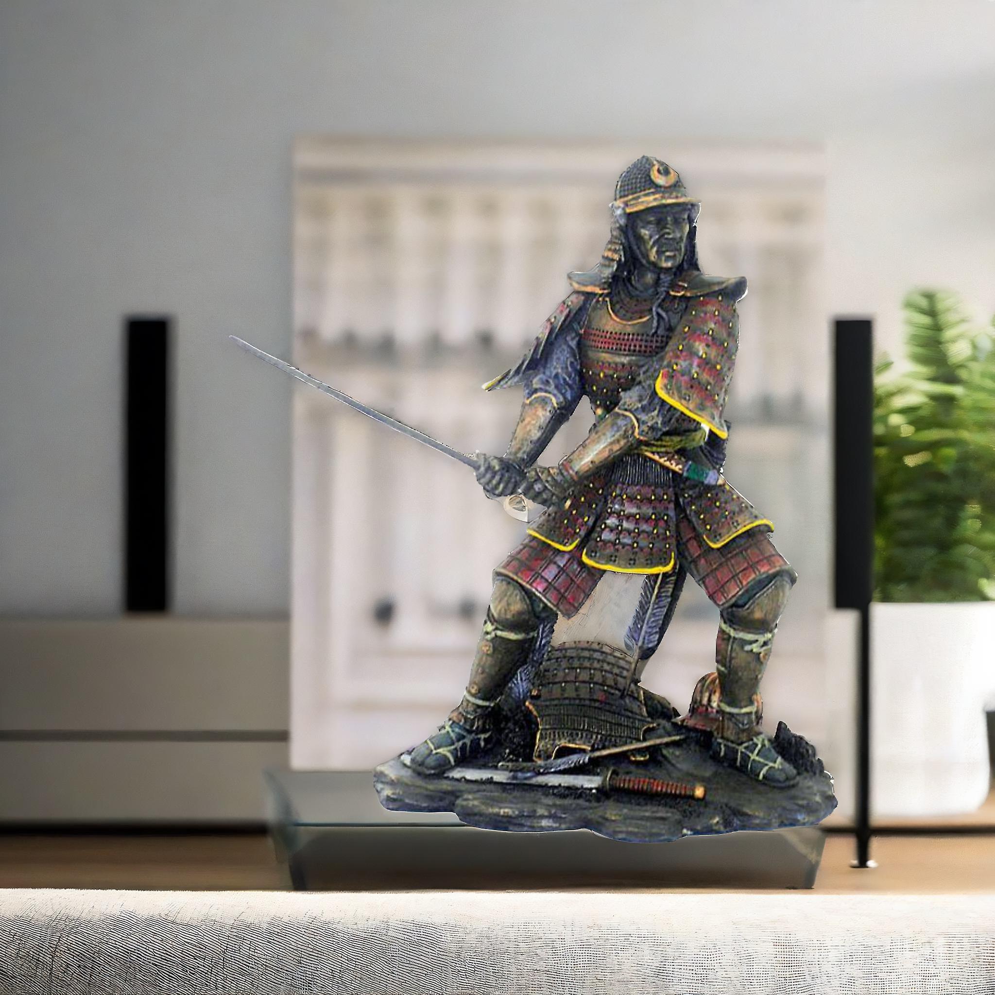 Samurai Attacking Figurine By Allianceinteriorsltd