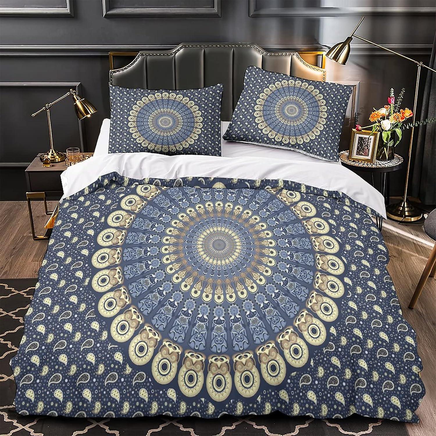 beddingoutlet-3-pcs-vintage-cobalt-blue-mandala-bedding-set-duvet-cover-hippie-gypsy-bohemian-mandala-floral-paisley-bedclothes