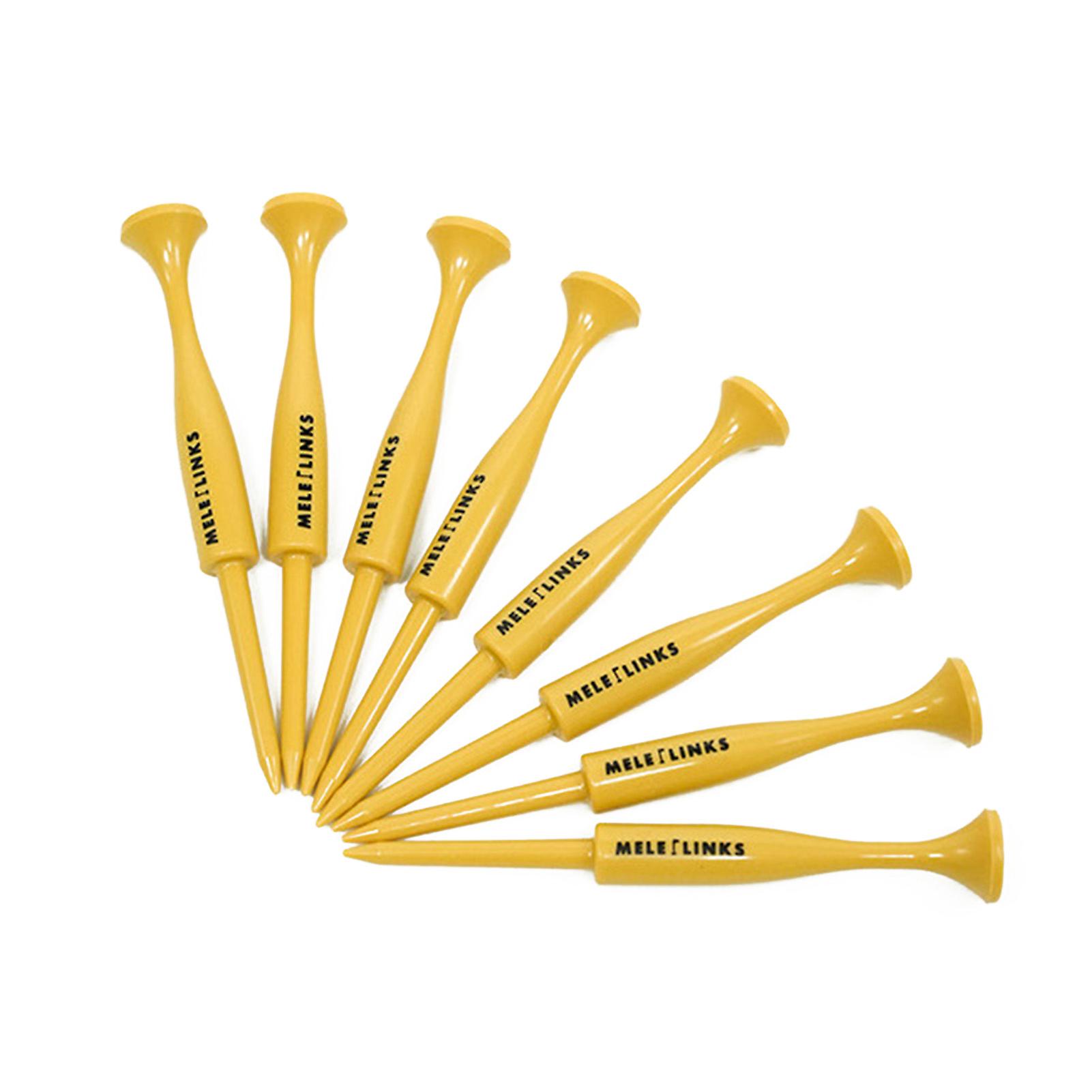 8Pcs Plastic Golf Tees High Stability Enhanced Accuracy Reusable Portable Golf Training Tees Accessories