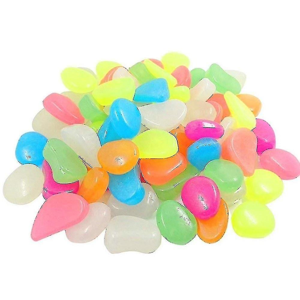 Luminous Pebbles Colorful Stones 50pcs/bag