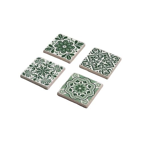 Mexican Talavera Tile Stone Coasters Set for Gift