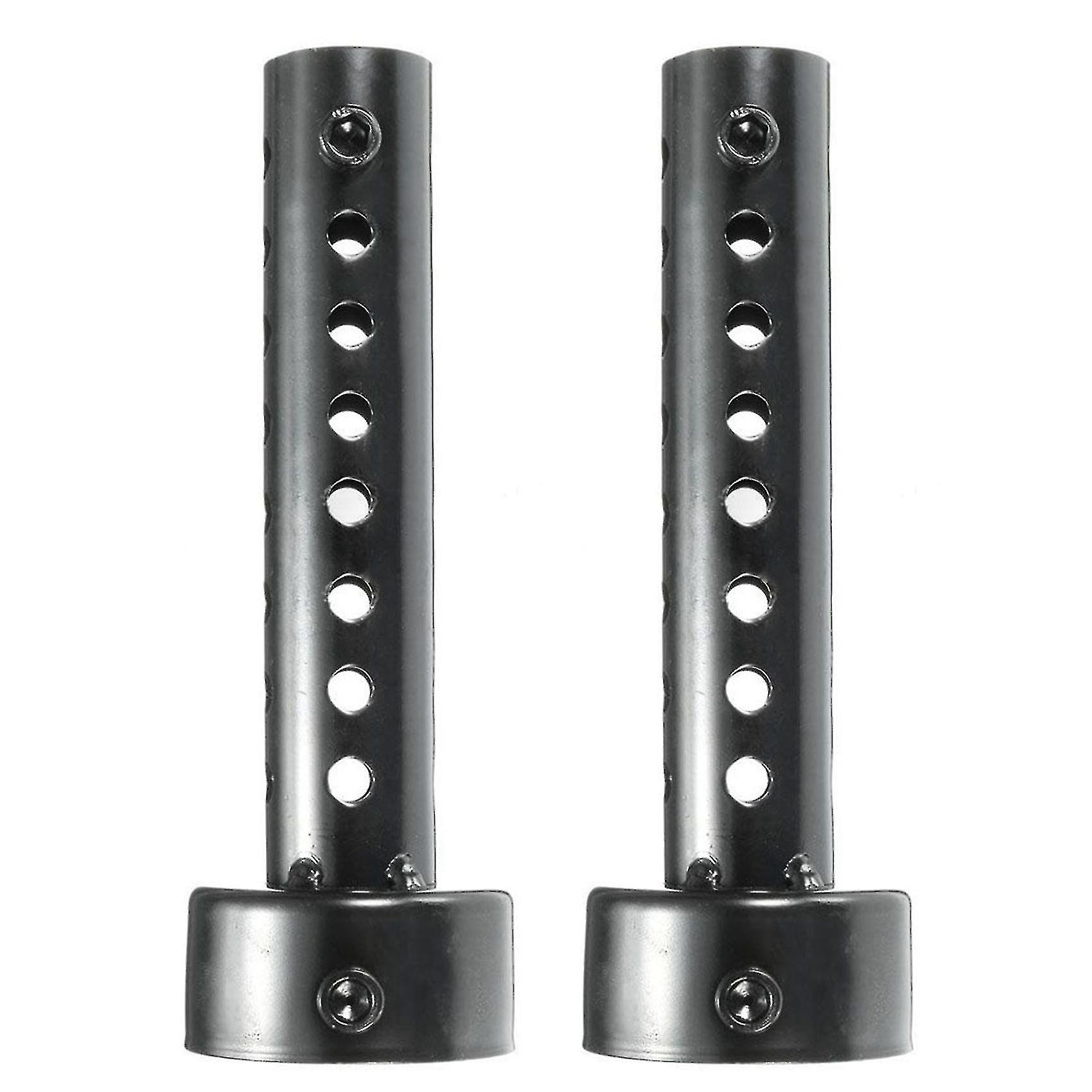 2x Universal Moto Échappement Can Muffler Baffle Db Killer Silencer 48mm Noir
