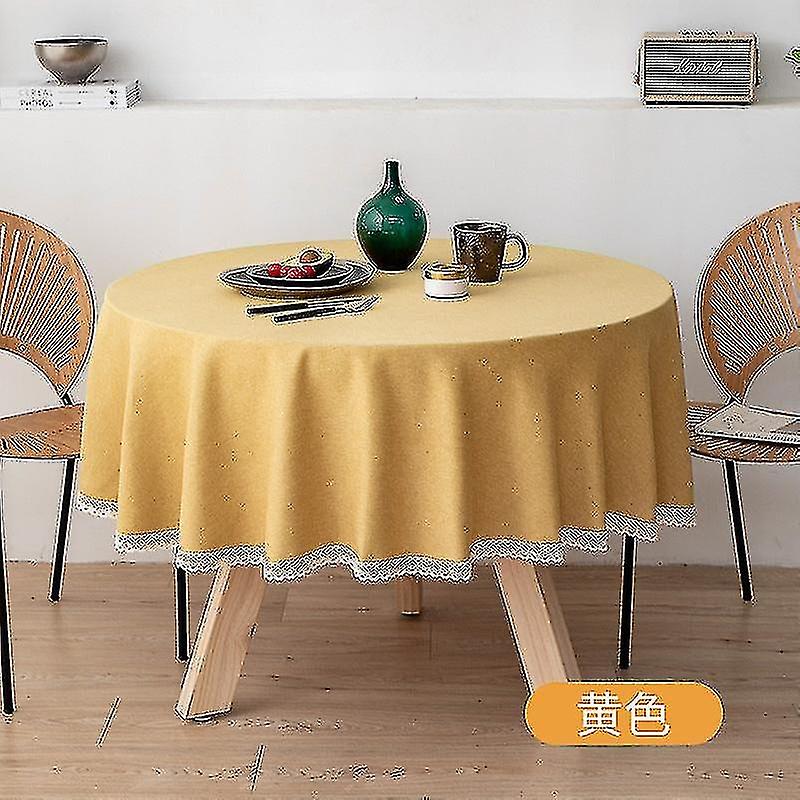 Round Linen Tablecloth Tpu and Oil- Fa Hotel H Table Dining Table Cloth Tablecloth