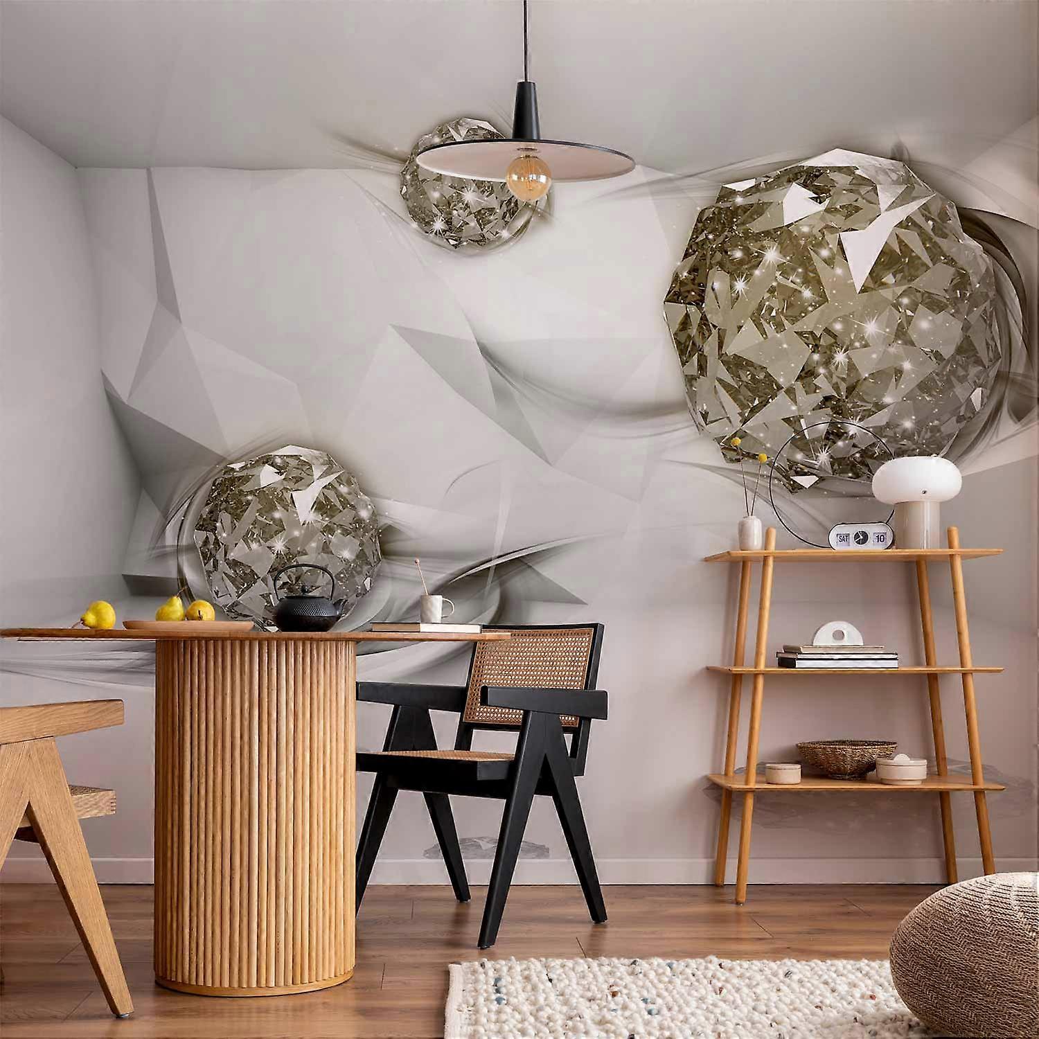 Seinämaalaus - abstraktit timantit