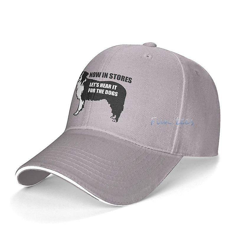Border Collie Trucker Hat Funny Baseball Cotton Hat For Men Women Cute Adjustable Fitted Vintage Funny Workout Baseball Cap Hats