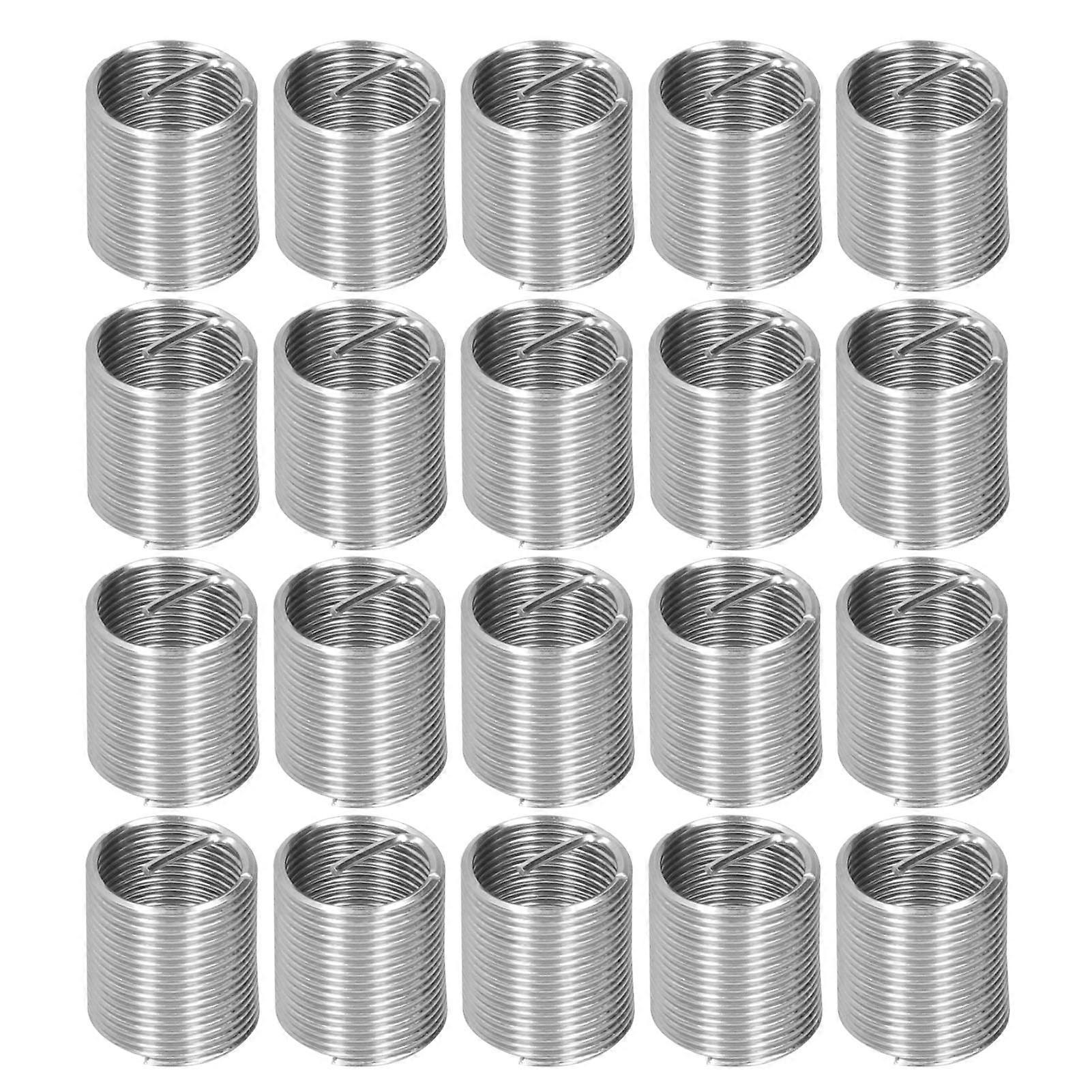 20Pcs Gjengereparasjon M14 x 1.25 Spiral Circle Insert Reducer Mutter Gjenget Utvide Socket Set2D