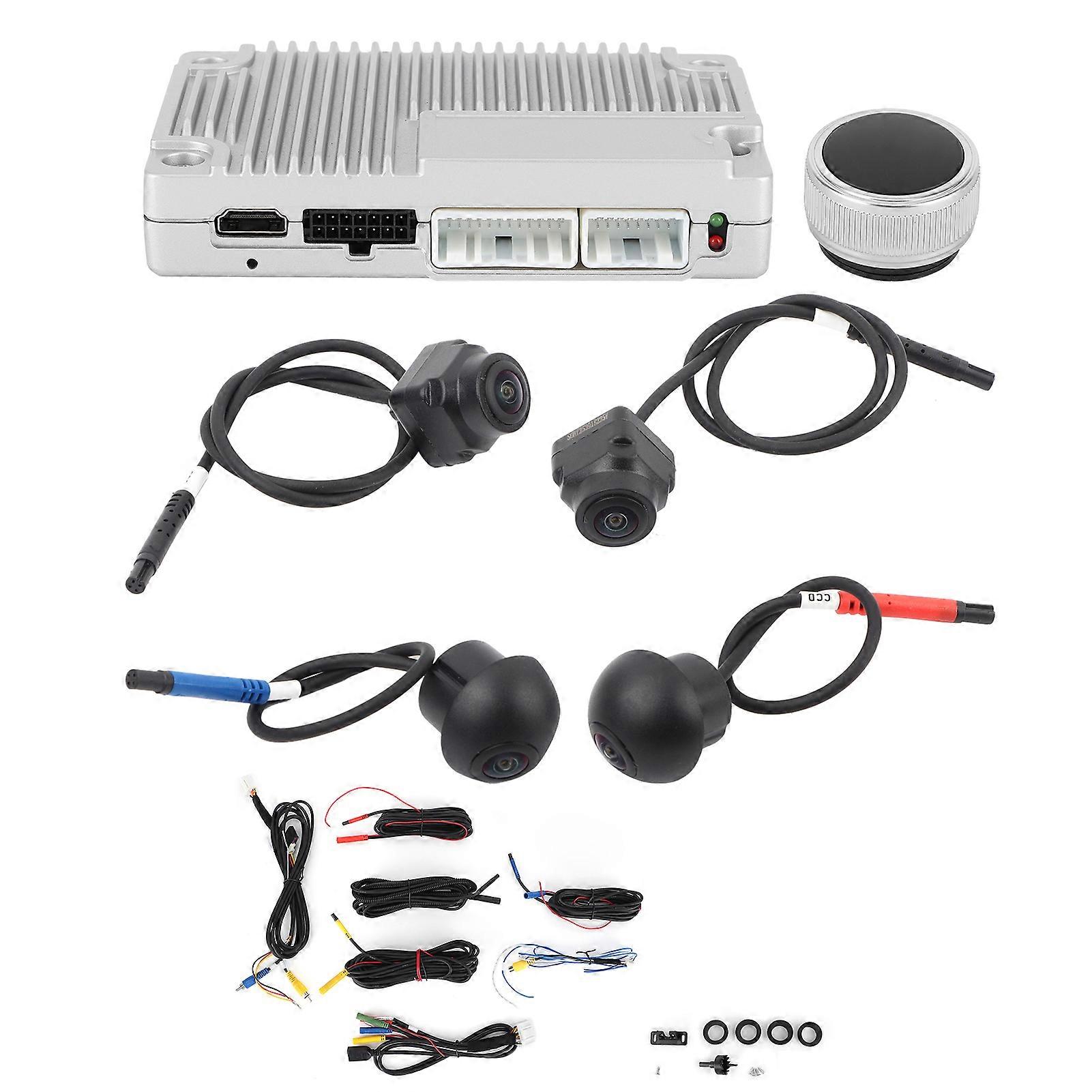 360 Surrounding Camera System Panorama View Backup Parking Monitor Video Recorder with 4 Cameras
