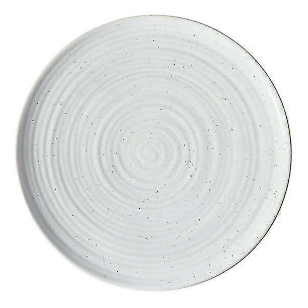 Better Homes & Gardens- Abott Plato redondo de gres blanco