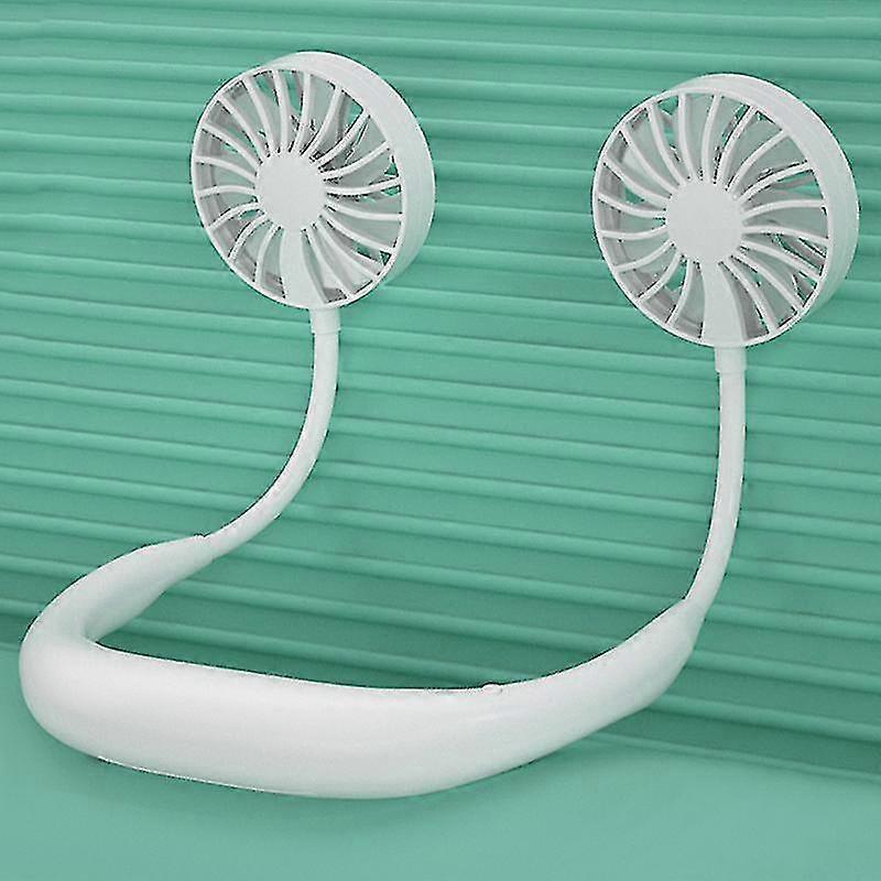 Portable Neck Fan Hands Free Bladeless Fan Leafless Usb Rechargeable 3 Speeds For