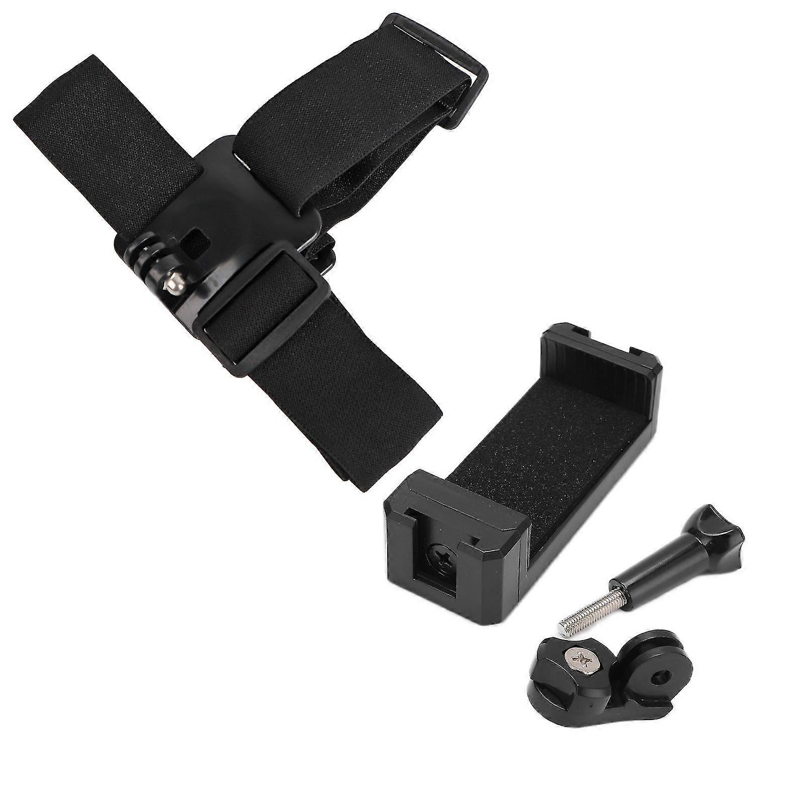 Head Strap Mount Black Adjustable Holder Accessories Kit For Action Camera Mobile Phone