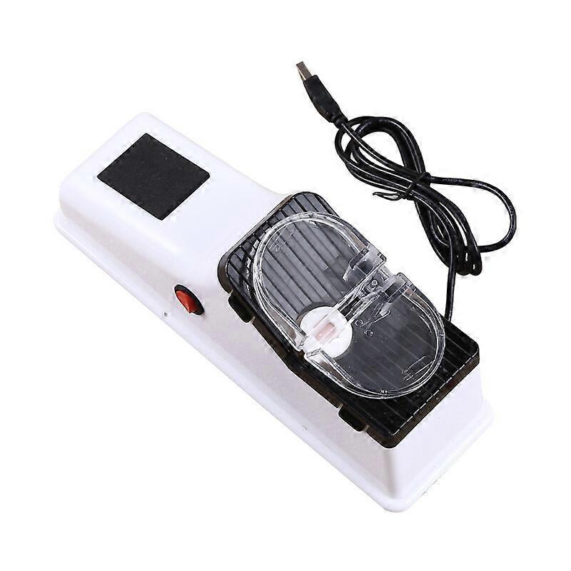 1pcs White Adjustable USB Electric Knife Sharpener
