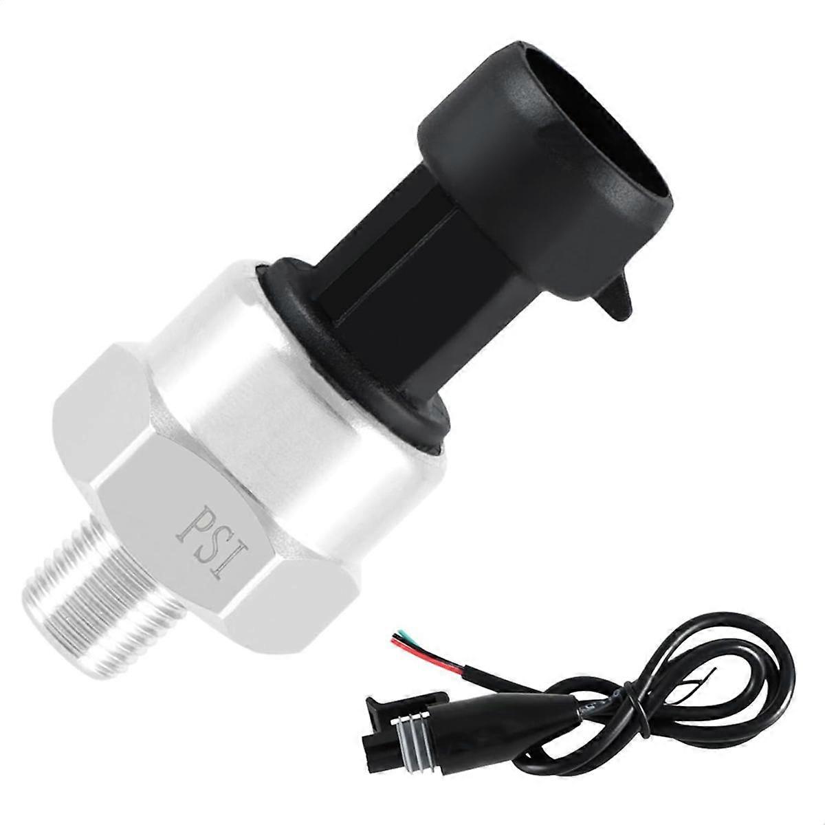 150 PSI Pressure Transducer Sensor with Connector Harness,1/8In NPT Thread Stainless Steel Pressure