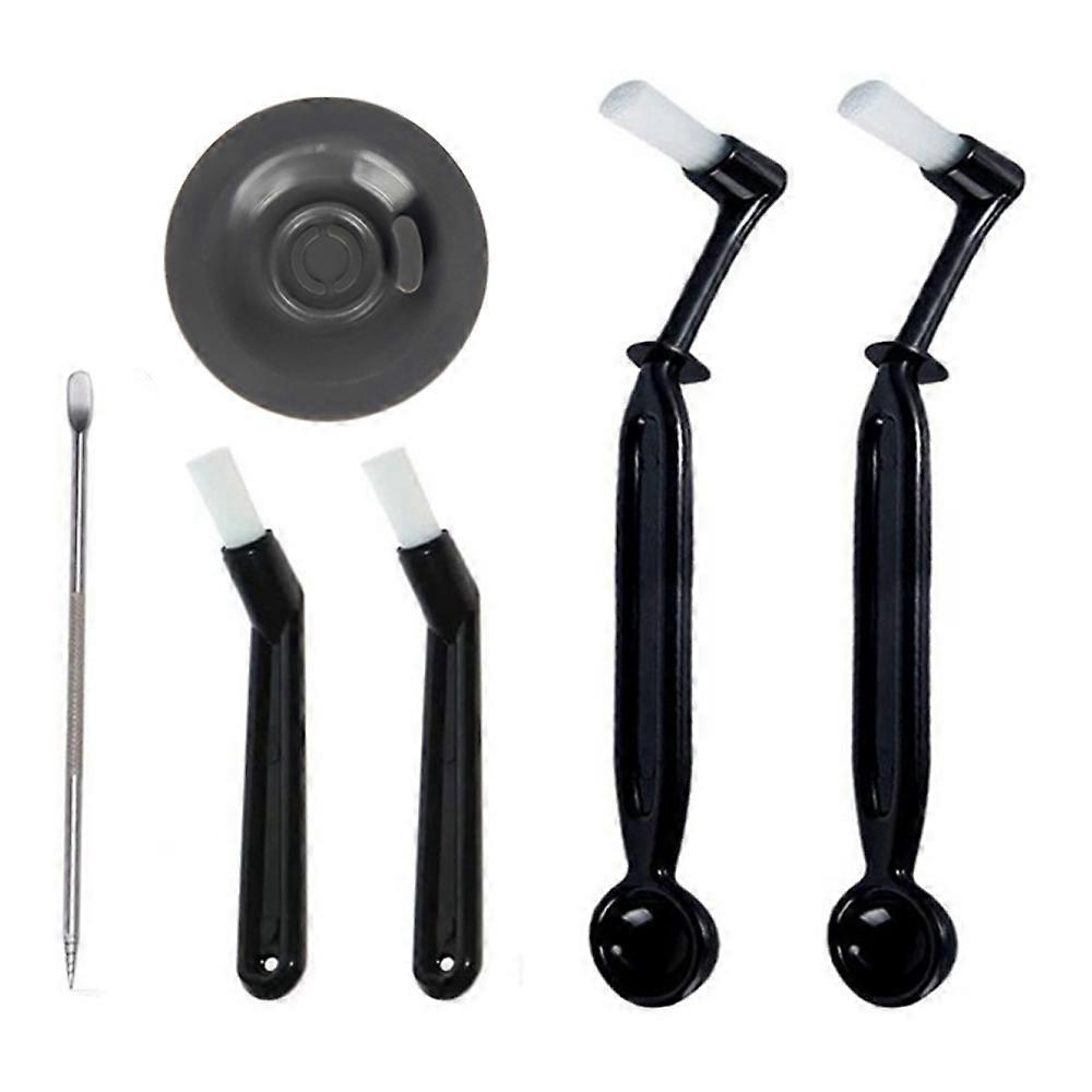 Coffee Machine Cleaning Set, Coffee Machine Brush with Spoon and 54mm Stainless Steel Back Flush In