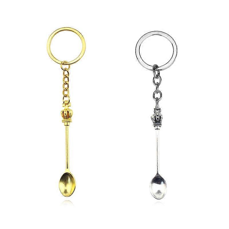 2PCS Spoon Keychain Charms