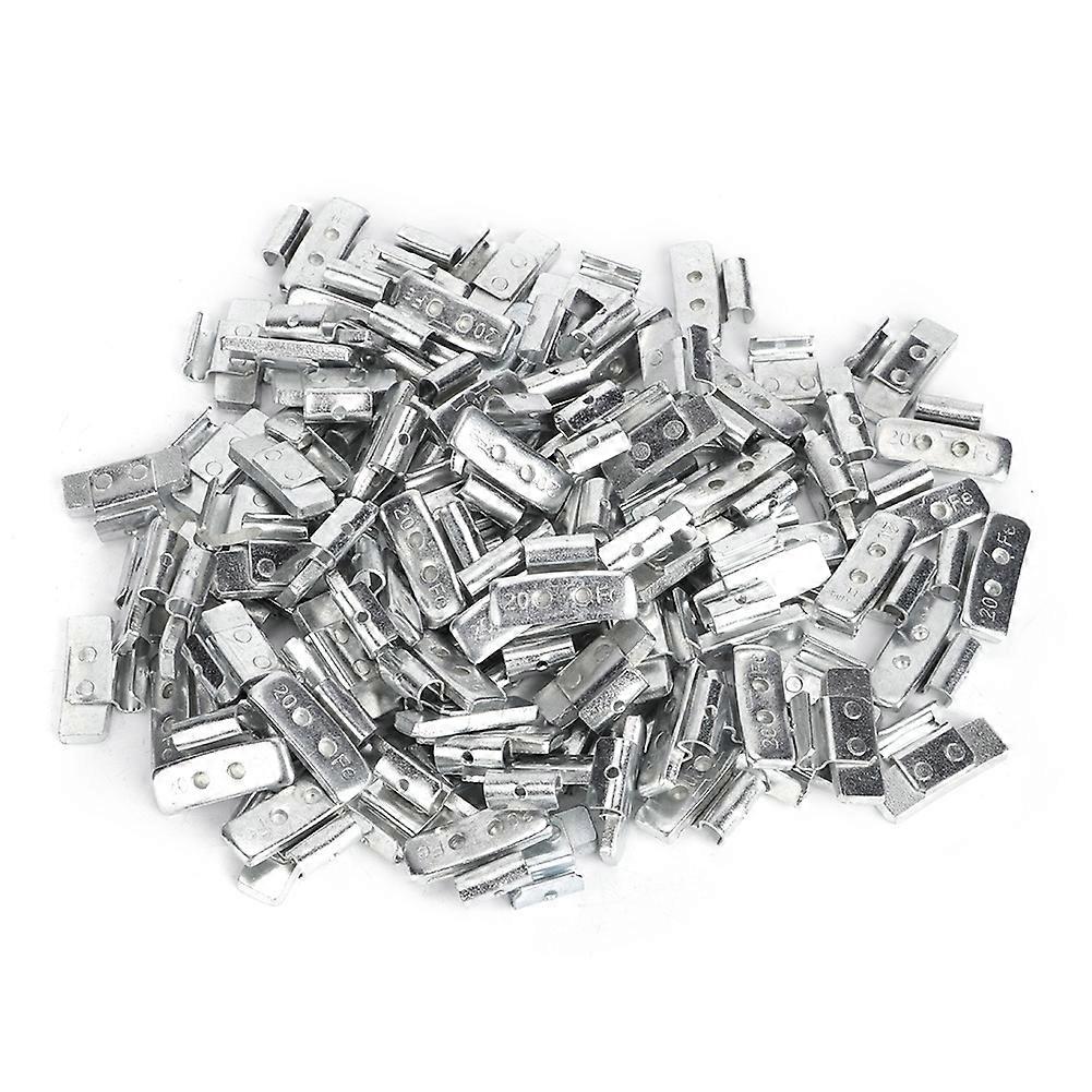 100pcs 20g 0.71oz Clip On Hook Wheel Balance Blocks P~Style Tire Weight Balancing Assortment(Without Wheel Balance Pliers ) E2U712