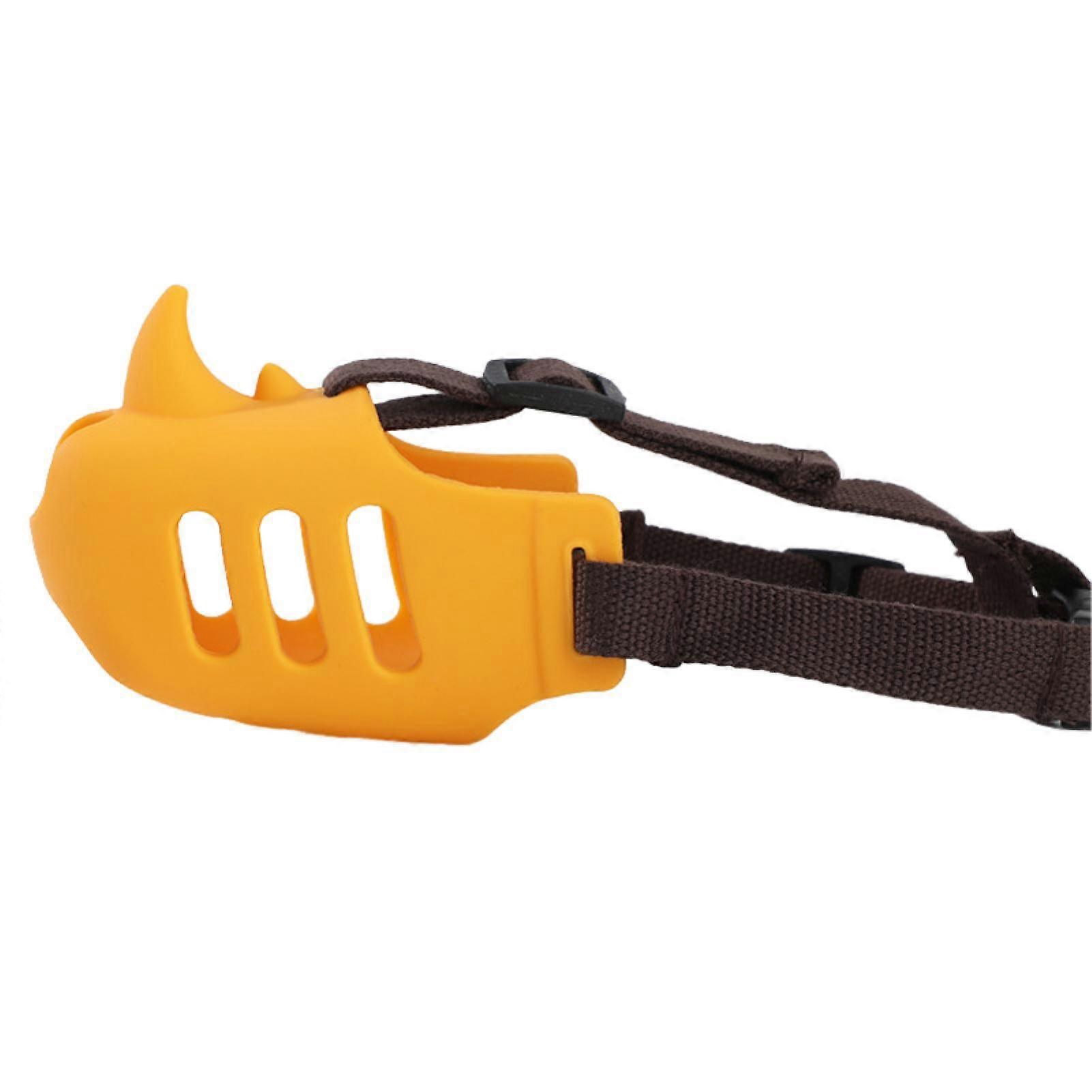 Comfortable Dog Muzzle Adjustable with Slow Feeder Pad Stop Biting Chewing Licking Easy to Use Dog Muzzle