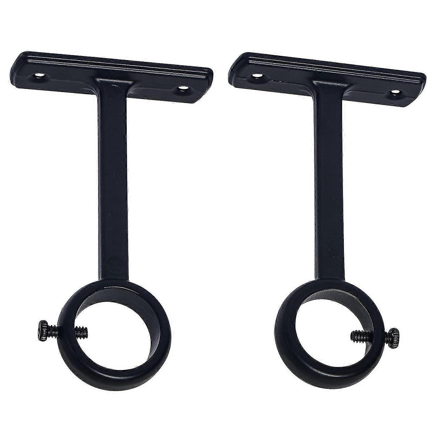 Supports de tringle à rideau montés au plafond, support de plafond robuste pour support de tringle à rideau de 1 pouce (ensemble)