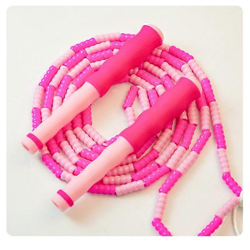 Jump Rope Adjustable Length Tangle-free Segmented Soft Beaded Skipping Rope Fitness Jumping Rope For Kids Sports Gym Exercise