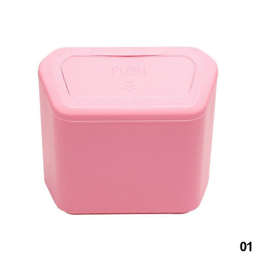 Car Trash Bin Hanging Vehicle Garbage Dust Case Storage Box Black Blue Pink Pp Square Pressing Type Trash Can Auto Accessories