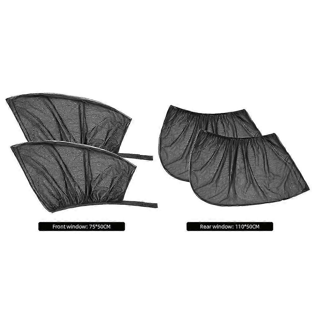 Exquisite Durable Portable Window Curtain Window Mesh Windshield Sunshade Auto Vehicle Front Windshield Sunshademesh 2pcs Car Sun Visor