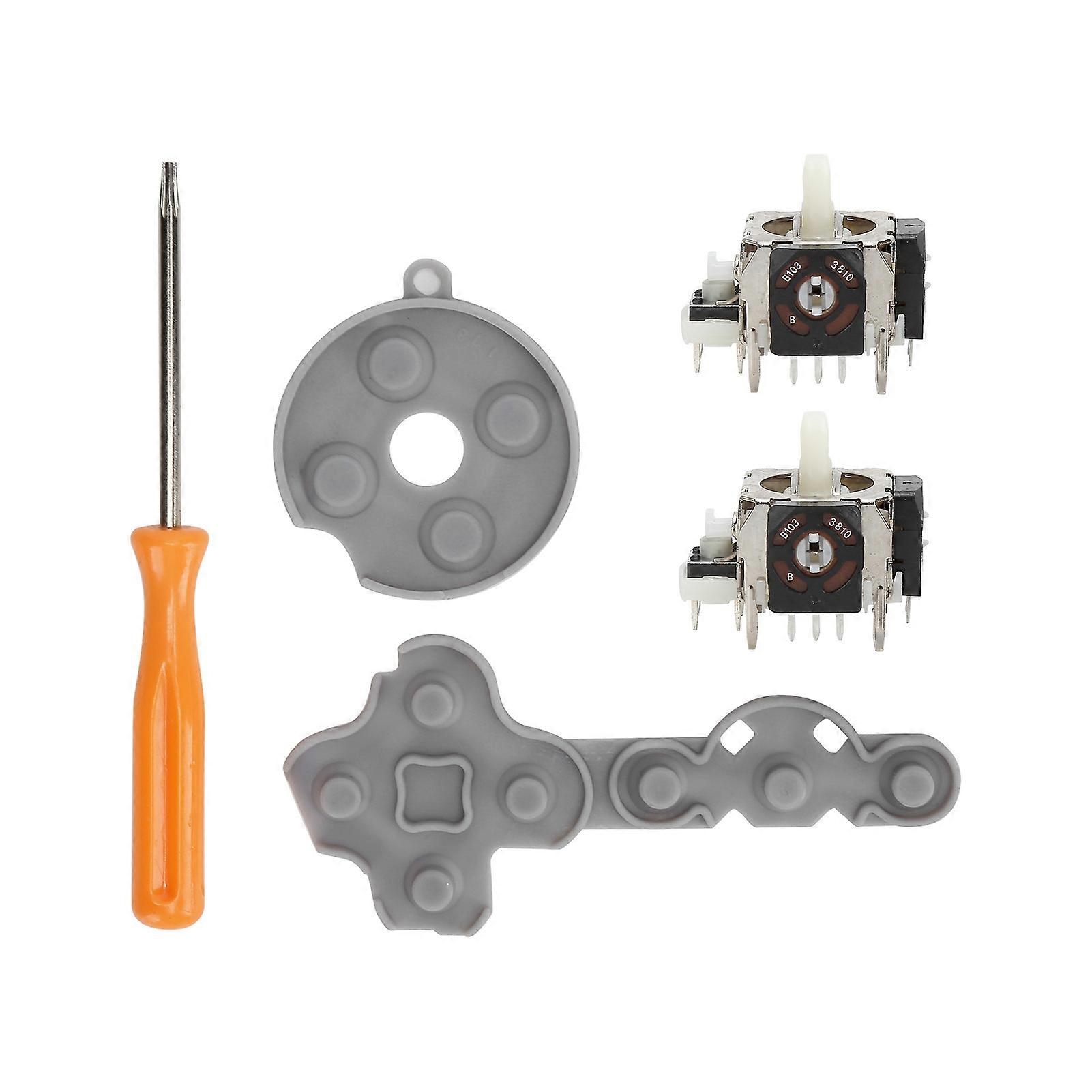1 Set Of Conductive Silicone Rubber Pad And Rocker Compatible For Xbox 360 Controller