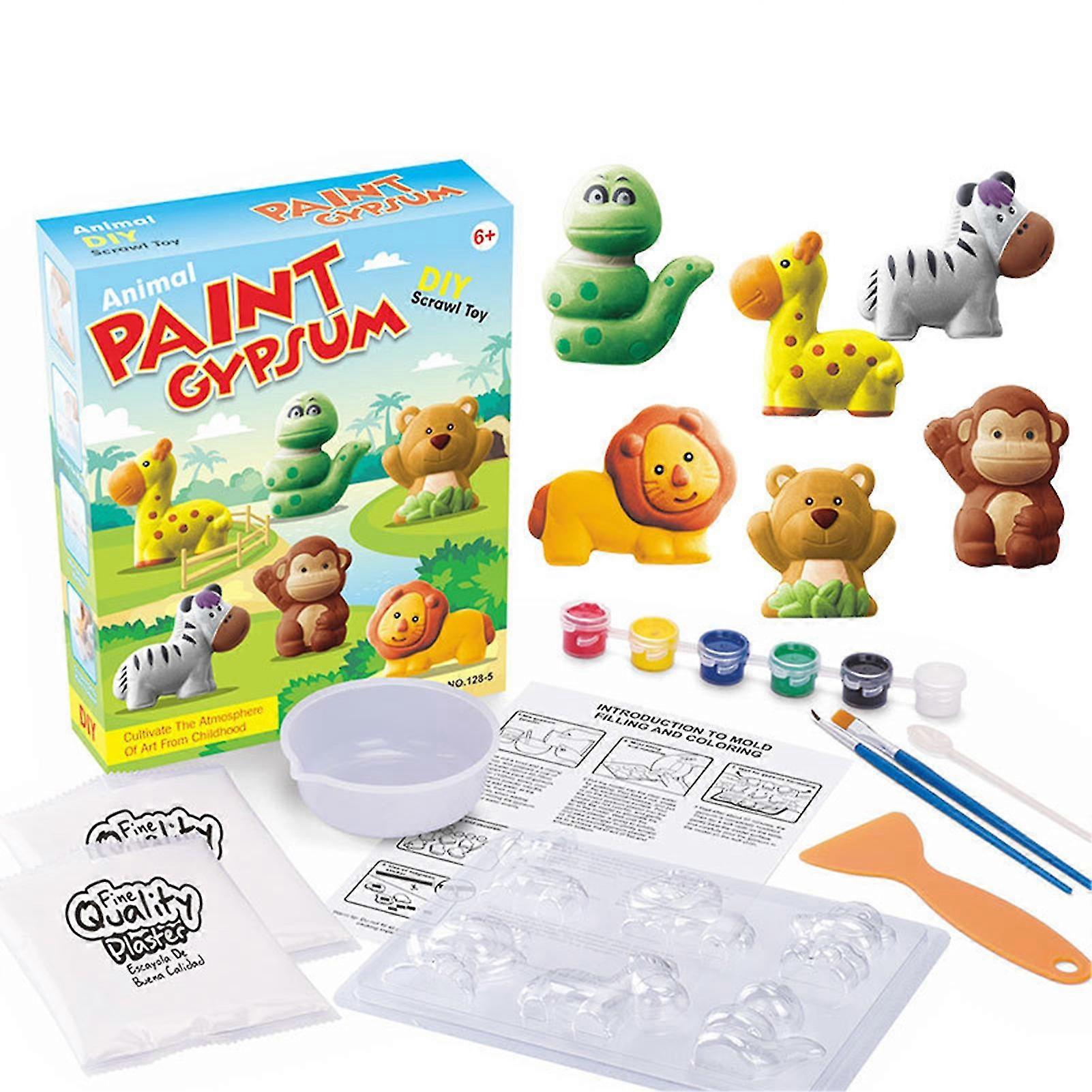 Diy Painting Plaster Toys Increase Imagination And Creatively Skills Suitable For Party Supplies