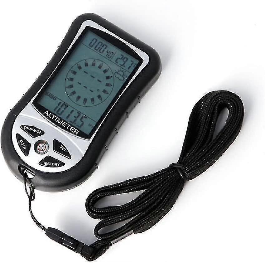 Digital 8 In 1 Lcd Compass Barometer Altimeter Thermo Temperature Clock Calendar