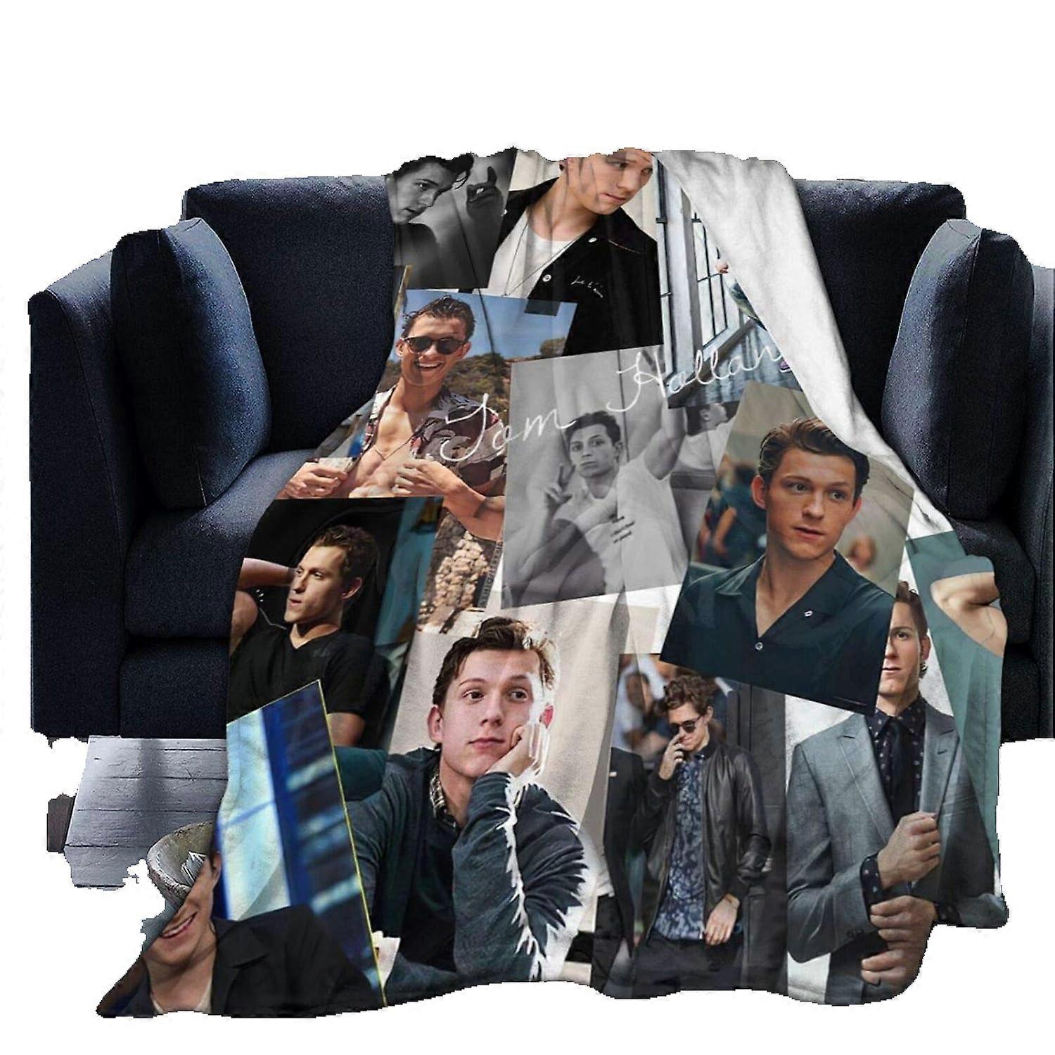 Tom-Holland-Lightweight Flannel Blanket Super Soft Blankets for Couch Sofa Bed Travel X402 -CT465