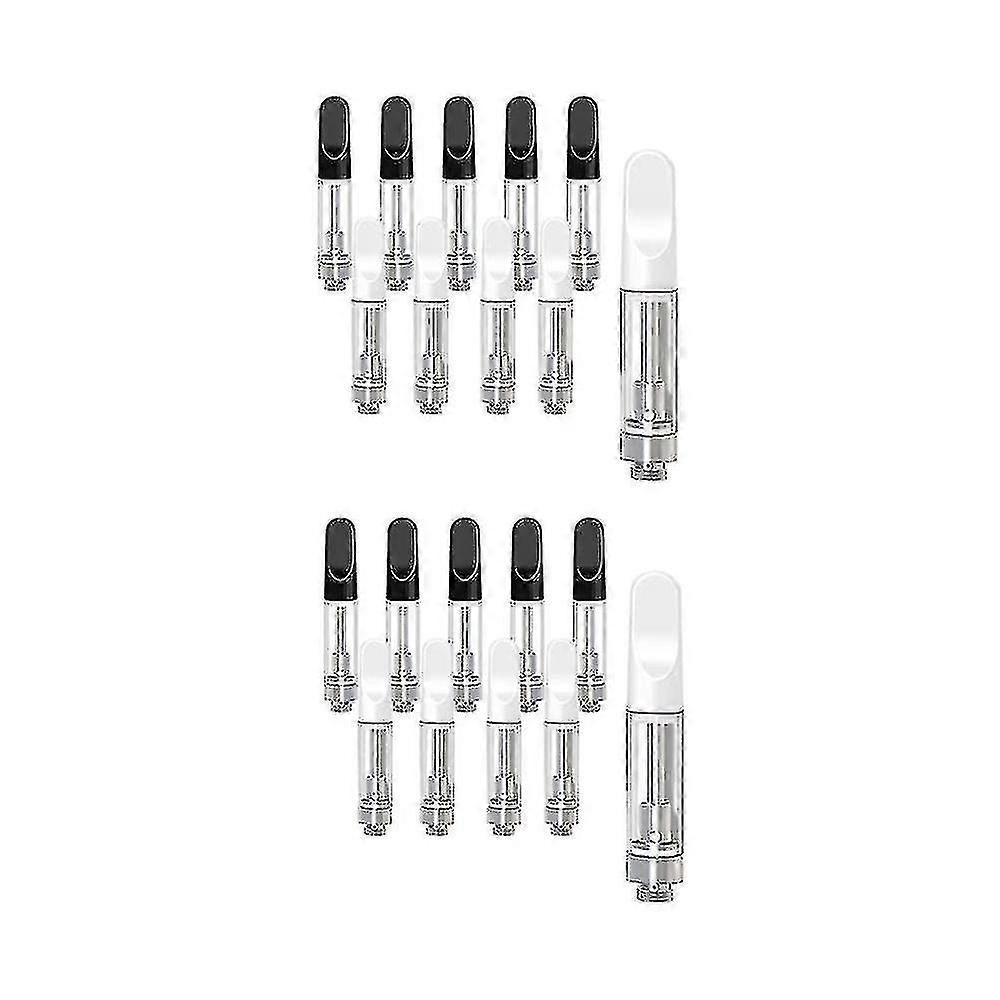 20 Pcs Empty Storage Cartridges For 1.0ml Glass Ceramics Easy To Fill