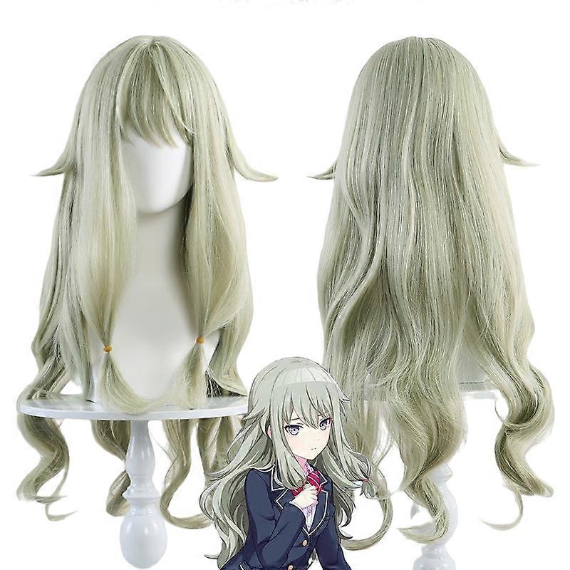 مشروع Sekai المرحلة الملونة Kusanagi نيني تأثيري شعر مستعار أخضر مع فستان جميل الملابس مجموعة كاملة من الملحقات ازياء هالوين