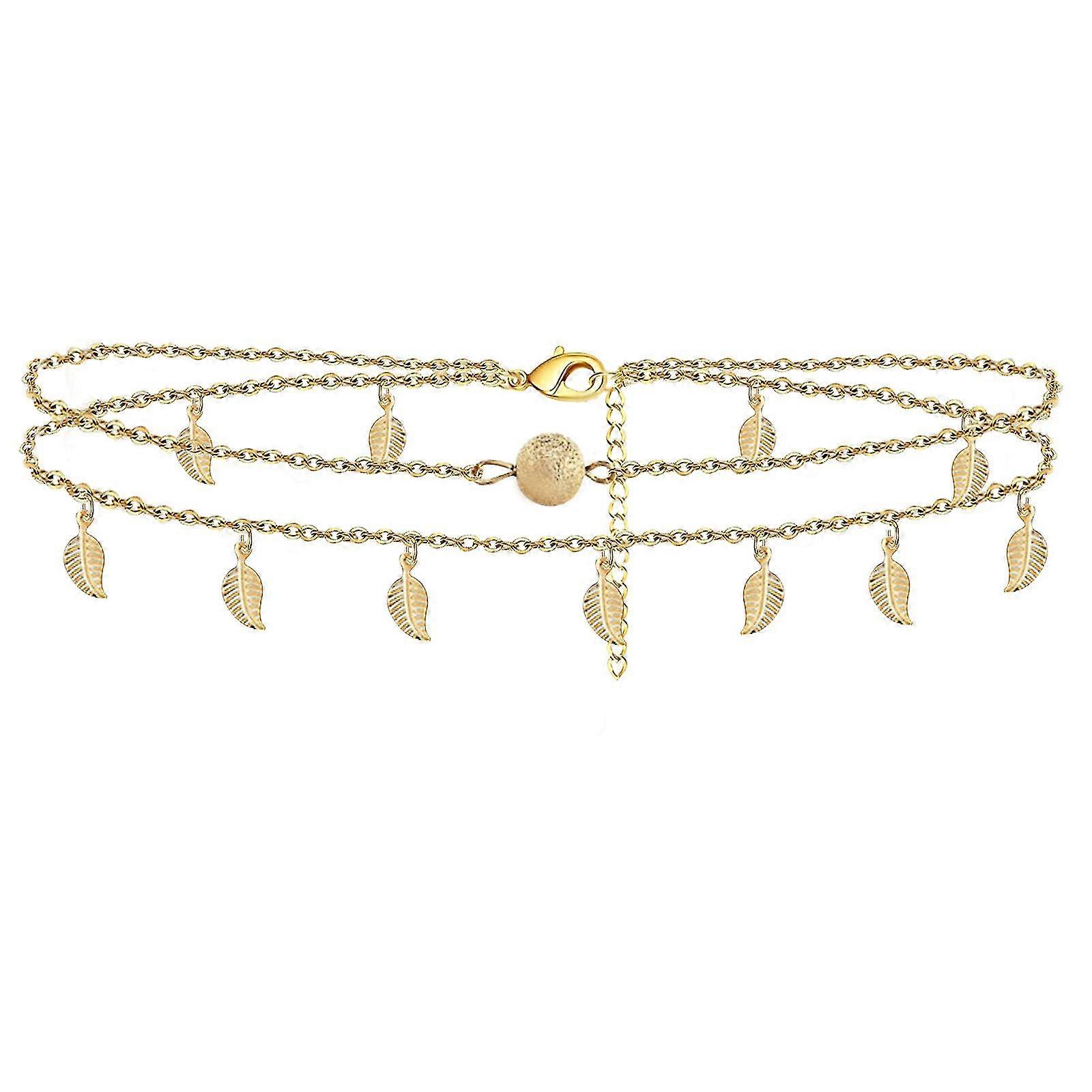 Ayarlanabilir Boyut Golden Beach Halhal Takı Halhal Kadınlar Plaj Takı Hediye için