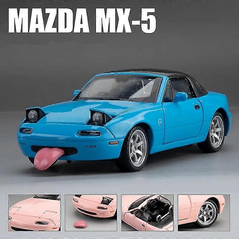 01:32 Mazda Mx-5 Aliaj Sport Car Model Diecast Metal Toy Car Model High Simulation Sound And Light Collection Copii Cadouri
