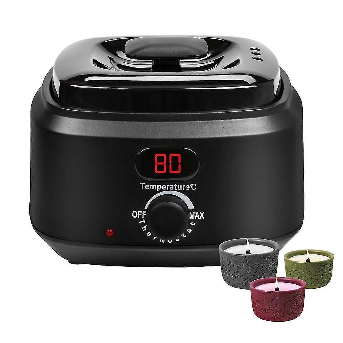 成人蜡烛制作套件，带热板的数字蜡熔炉 DIY 初学者蜡烛制作用品