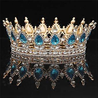 GRACEART Tiara Mit Kristallen – Kopfschmuck Für Hochzeit, Ball & Kostümparty