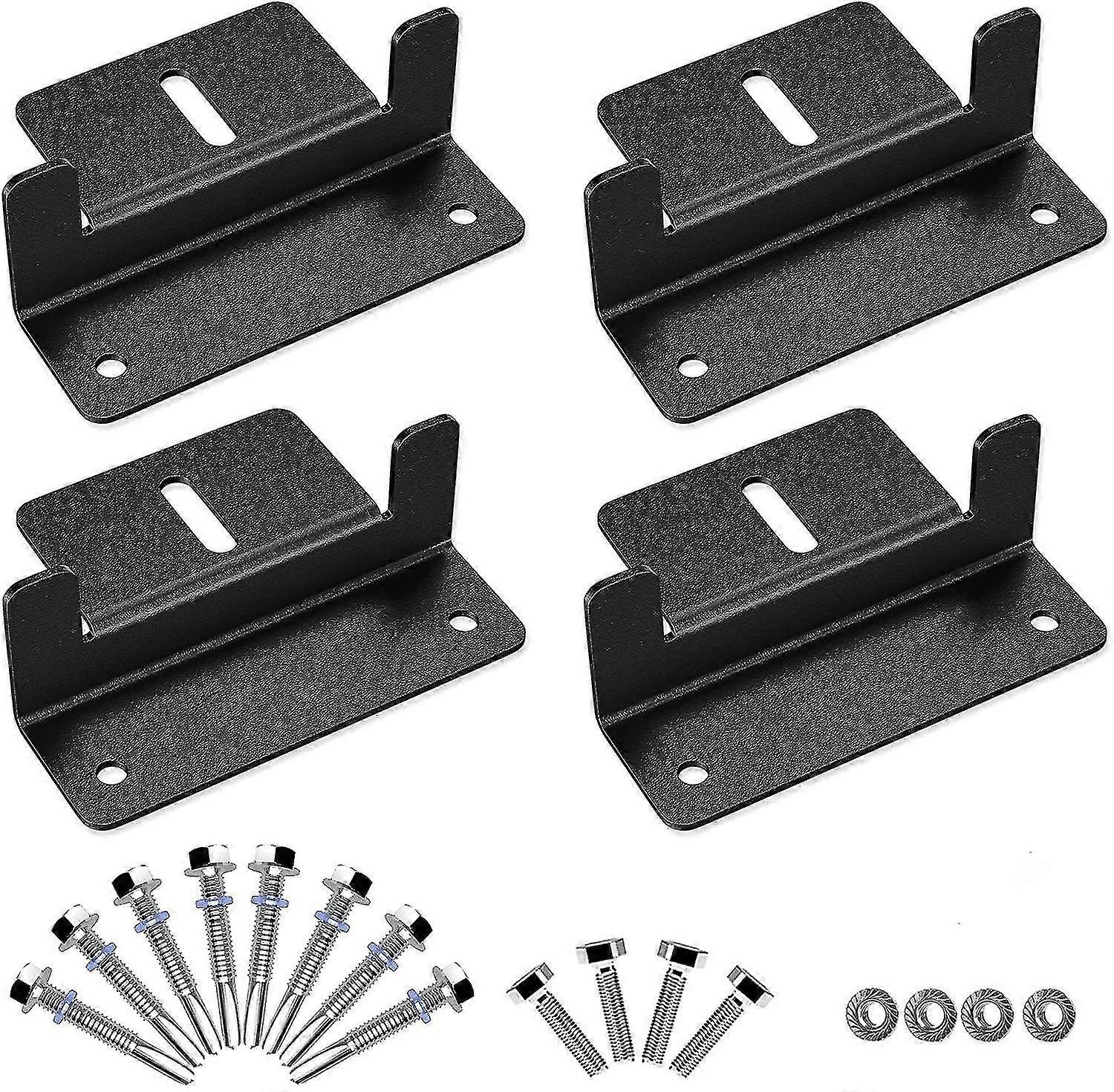 Solar Panel Mounting Bracket Aluminum Solar Panel Z Brackets Roof Solar Panel Bracket For Rv, Boat, Wall, Caravans, Yacht And Other Off Gird Installat