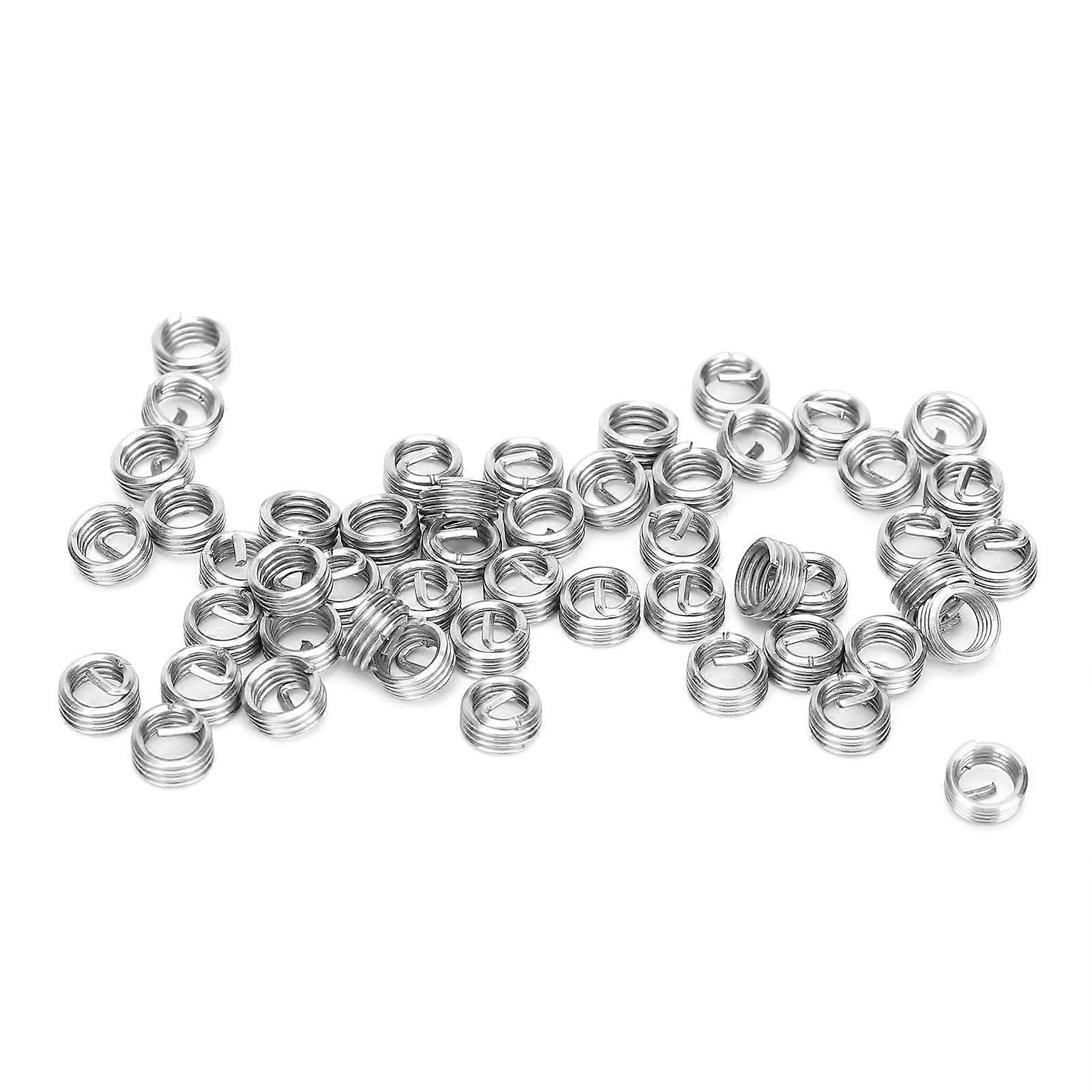 50Pcs Wire Thread Insert M3.5 x 0.6 Fileté Protection Vis Vis Bague Écrou Réparation Nut1D