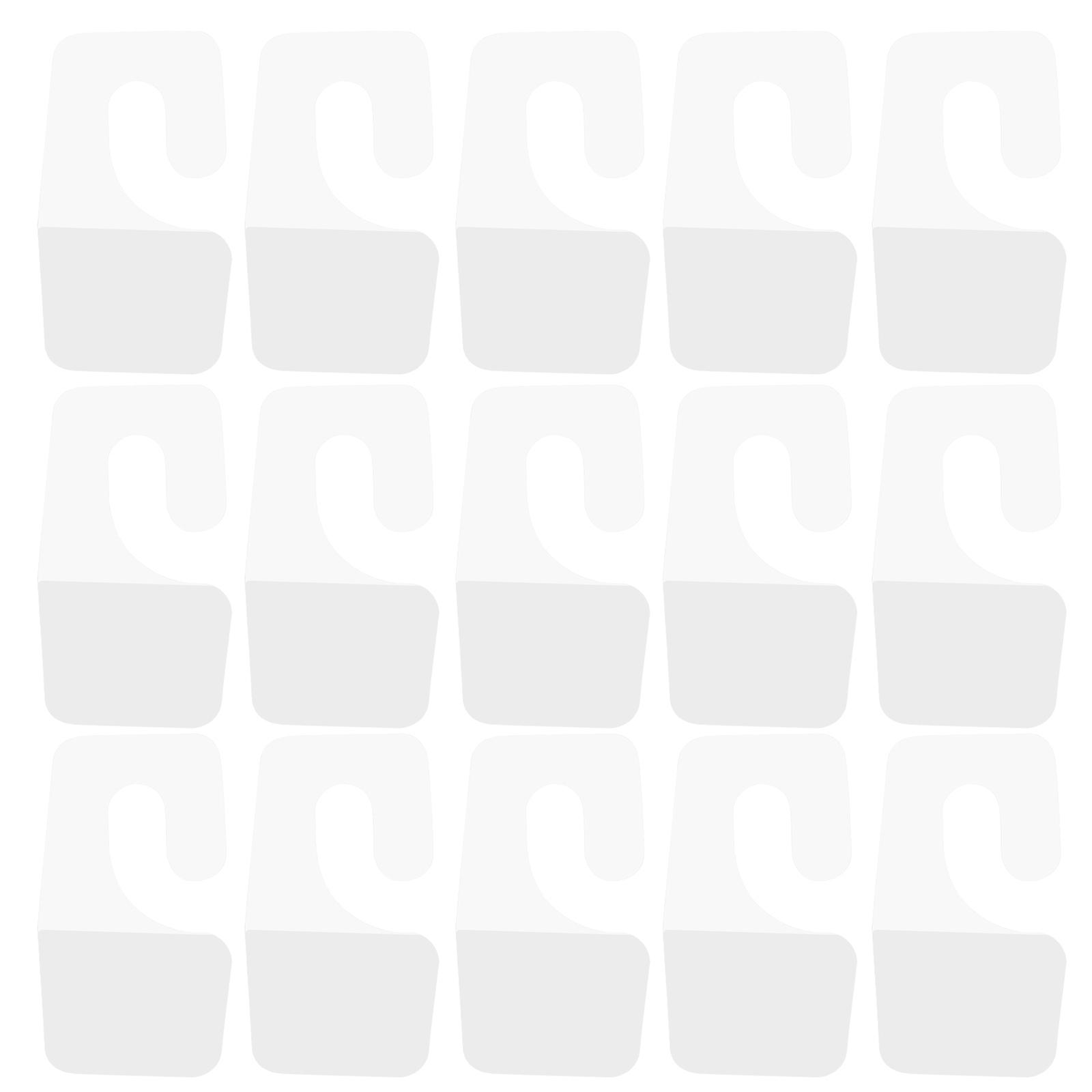 100pcs Clear Sticky Hanging Tabs Self Adhesive Hang Tabs PVC Tag Hook for Retail Display