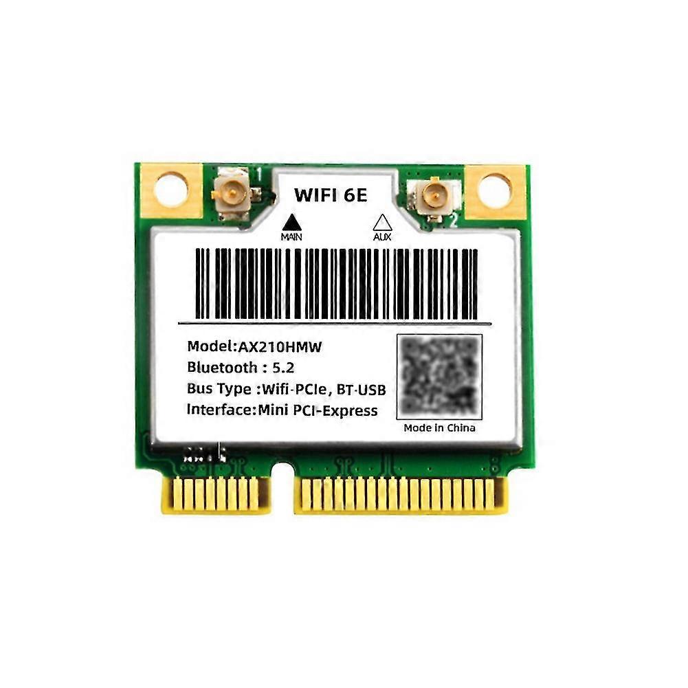 WiFi 6E AX210HMW Mini PCIE WiFi 6 Scheda Wifi per AX210 5374Mbps Bluetooth5.2 802.11Ax 2.4G/5G/6G WiF