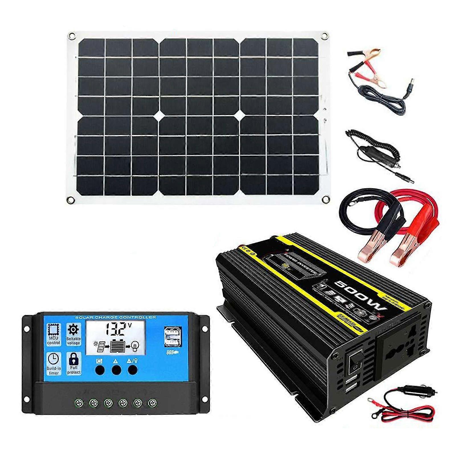 Overseas Rv Single 180w Solar Panel 12v Charr 20-100a Dual Usb