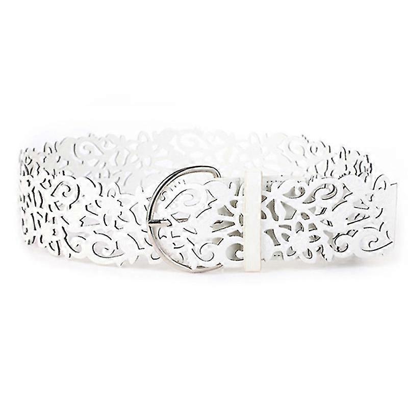 Mode Femmes Ceintures Creuses Large Boucle Taille Ceinture