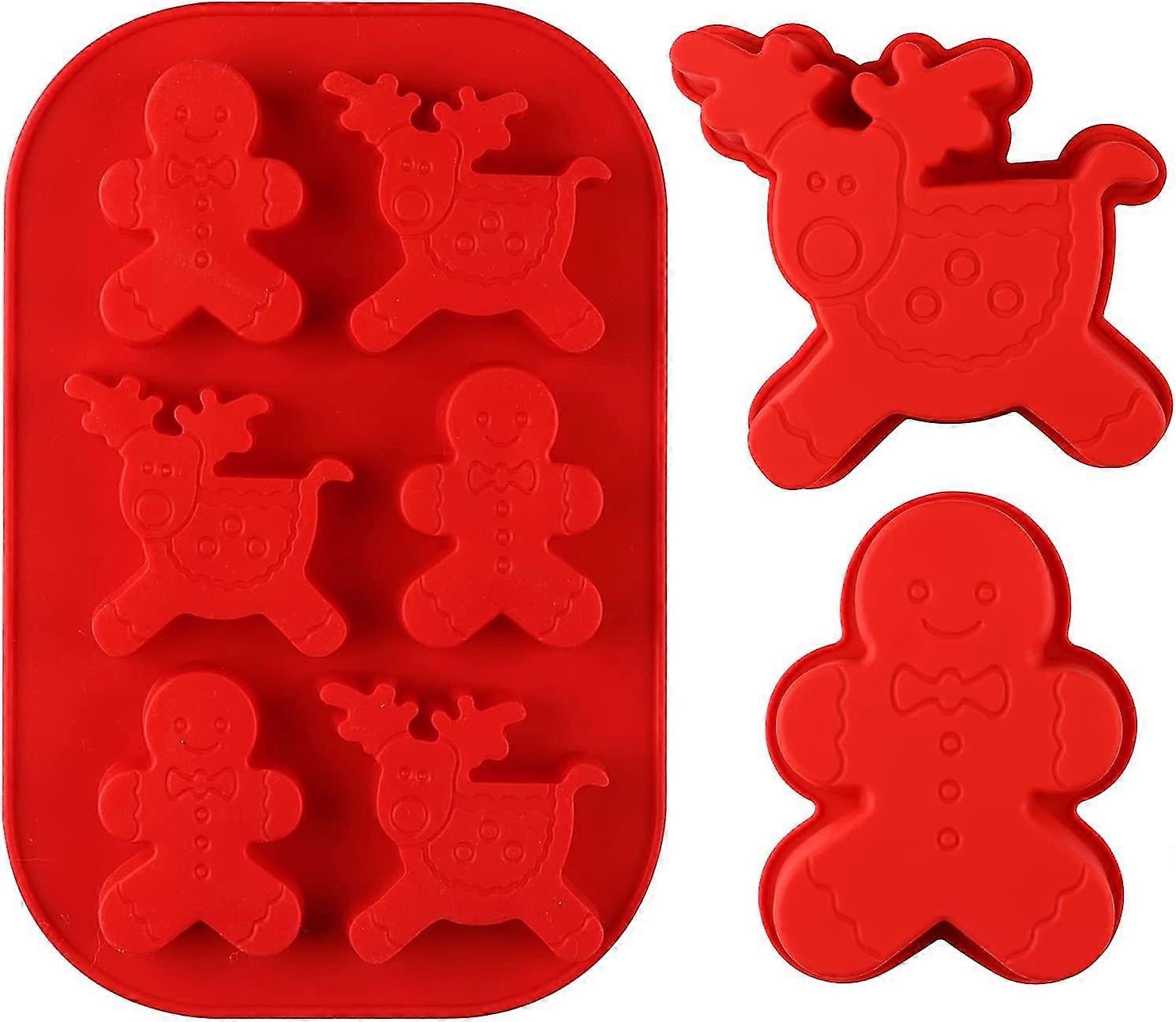 3 Pack Christmas Silicone Molds